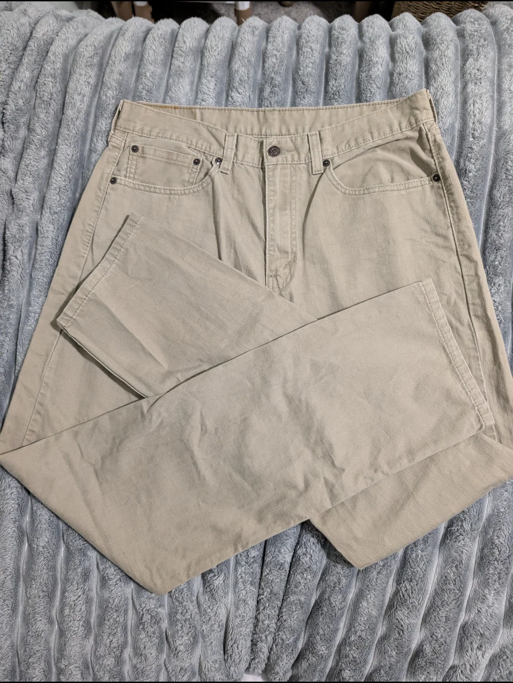 Levi's Beige Straight-Leg Pants